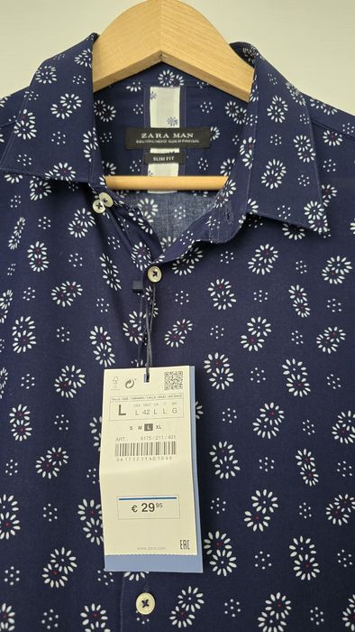 Camasa Zara, slim fit, 42/L