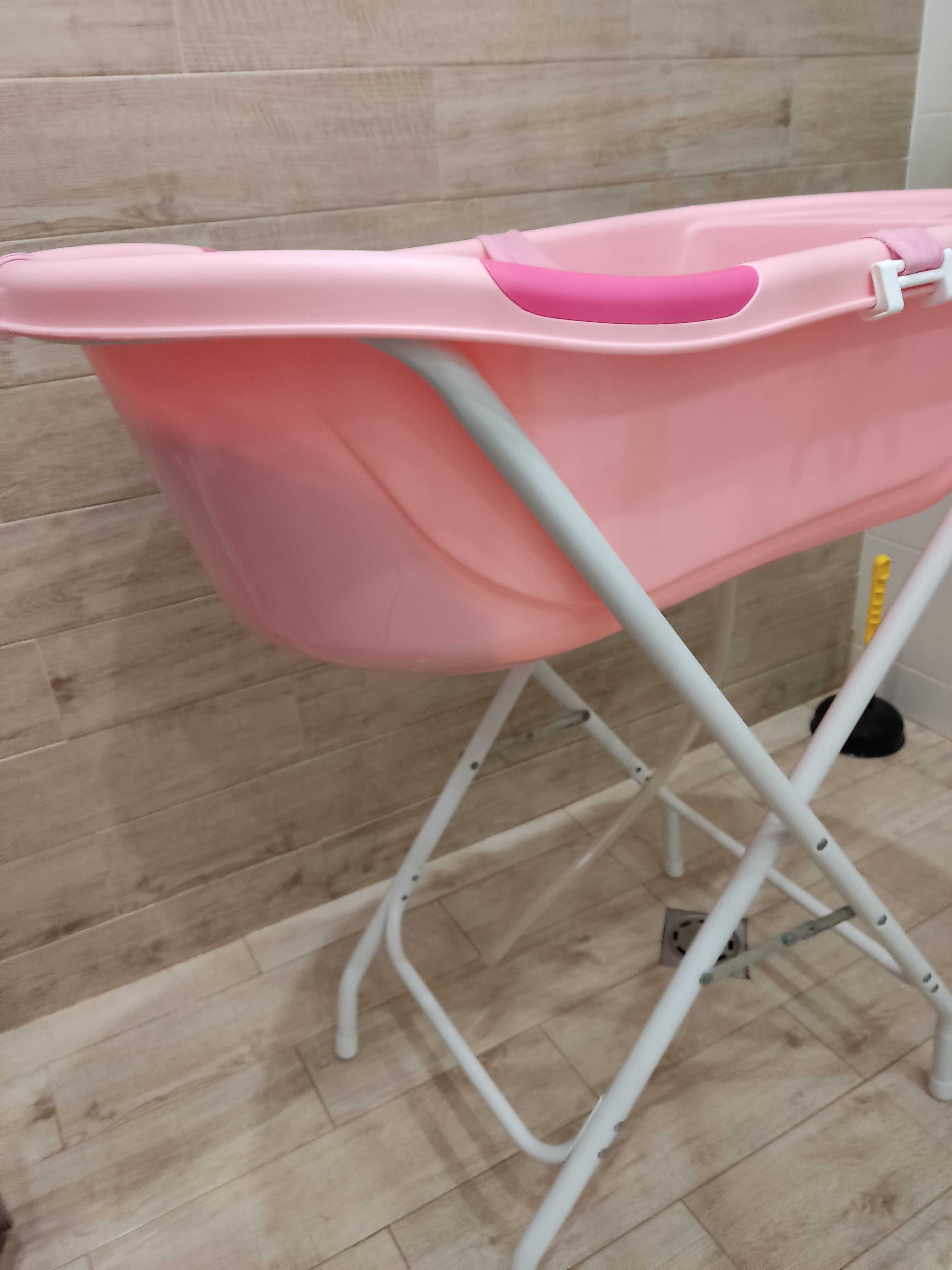 Компактна вана за бебета Lilly, розова