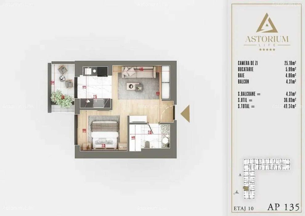 Garsonieră Premium în Ansamblu Rezidențial Nou Comision 0%