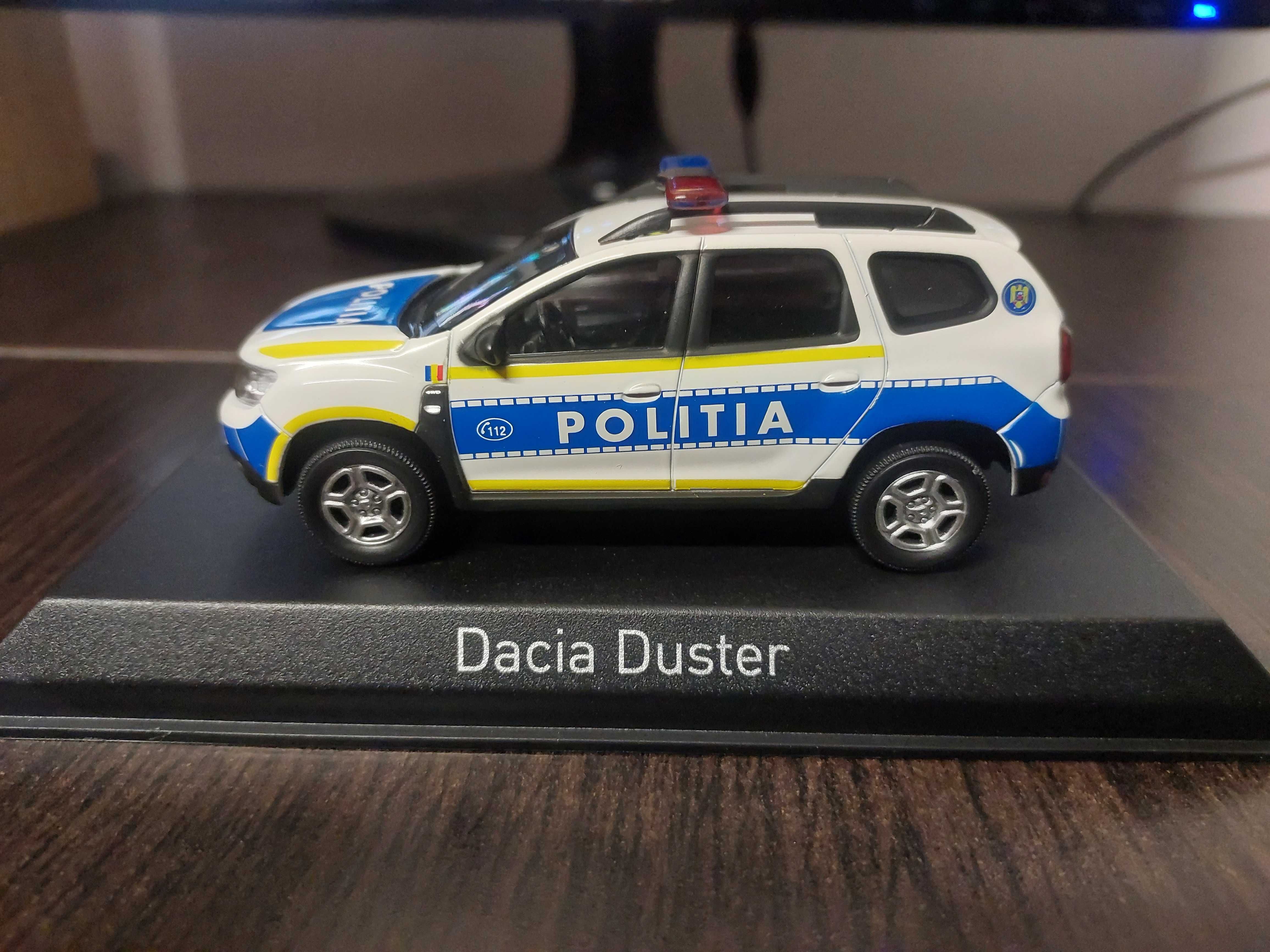 Macheta DACIA DUSTER MK2 2019 POLITIA ROMANA - Norev, 1/43, ed.lim.