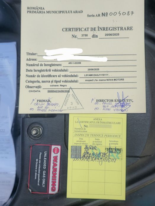 Vând scuter/motor Nova Motors 49cc ZNEN Retro