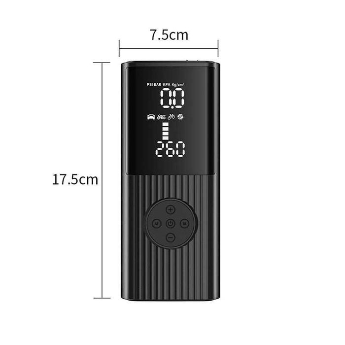 Compresor Aer Multifunctional, Portabil Cu Acumulator 6000mAh Wireless