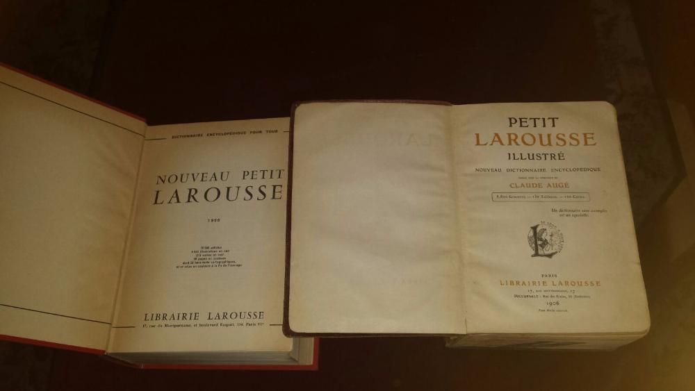 Vand 2x carti Nouveau Petit Larousse Illustre Paris 1906 & 1968