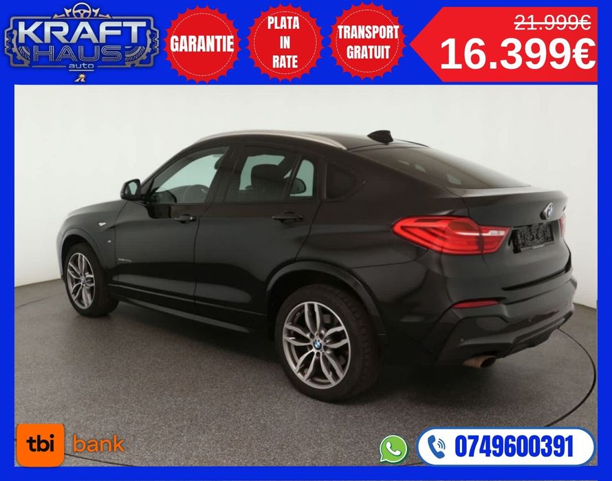 Bmw X4 M Pack  2.0d xDrive  An 2015 rate fara avans