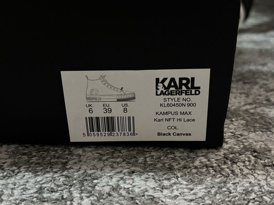 Tenesi Karl Lagerfeld negru,marimea 39