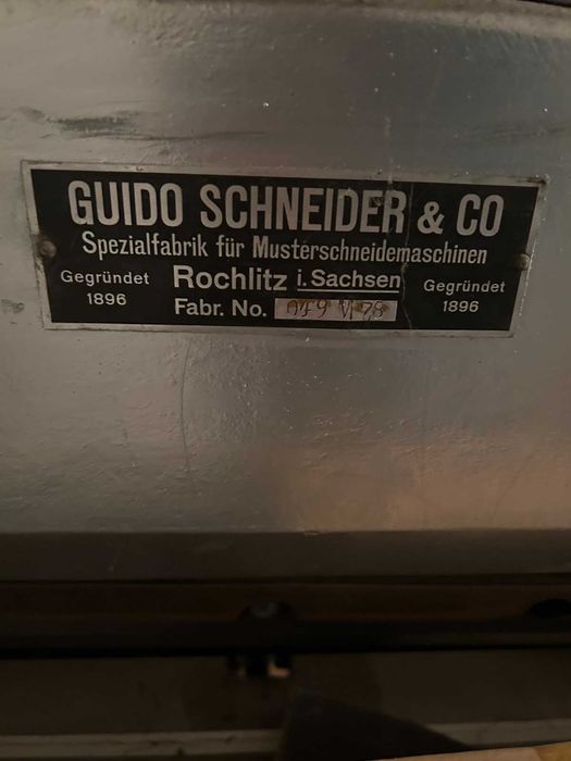 Професионална гилотина за рязане на хартия Guido Schneider & Co