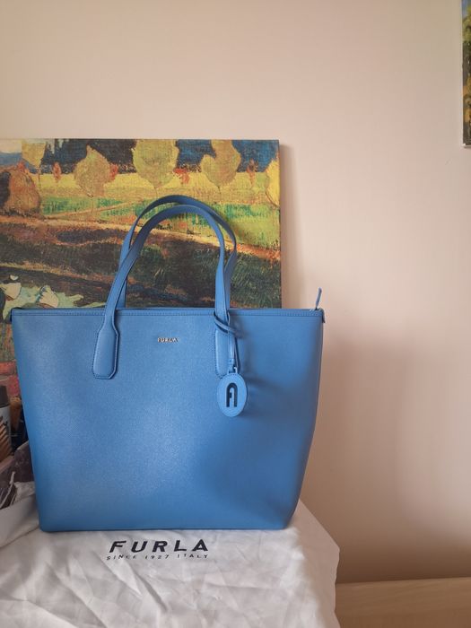 Чанта Furla естествена кожа