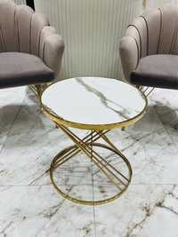Журнаный столик из золотой нержавики