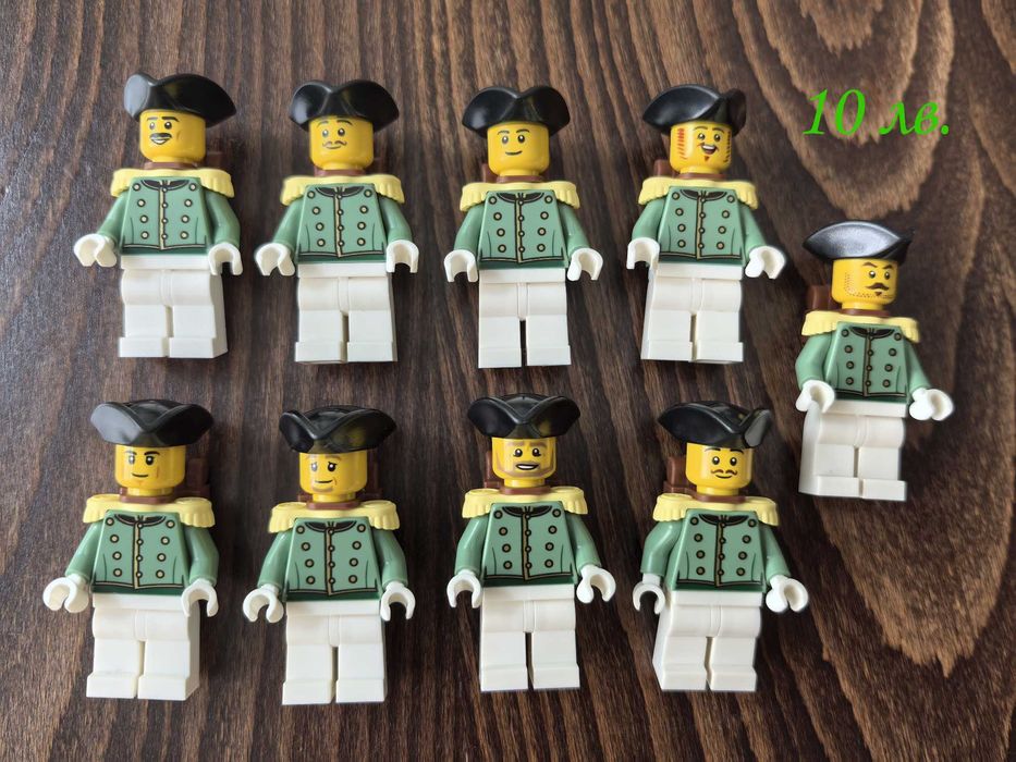 НОВИ LEGO минифигурки рицар пират сокол вълк форестмен