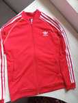 bluza adidas roșie  originala 13-14 any