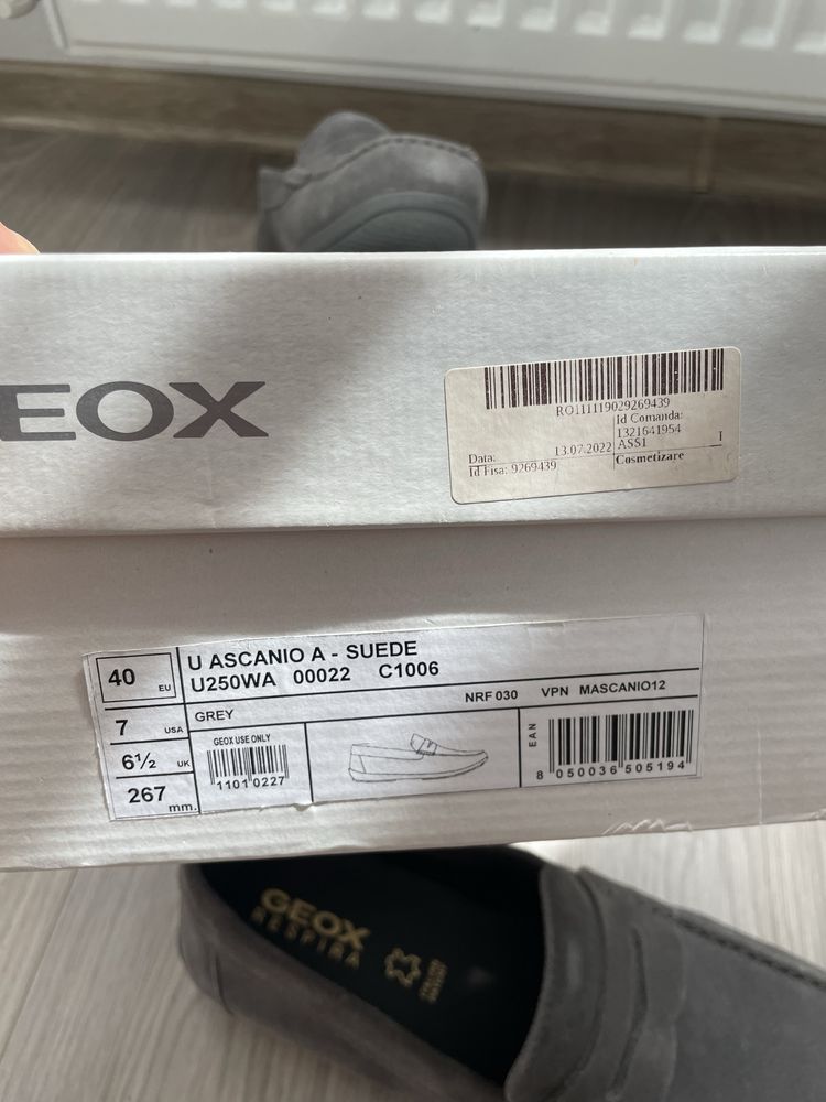 Mocasini noi Geox 40
