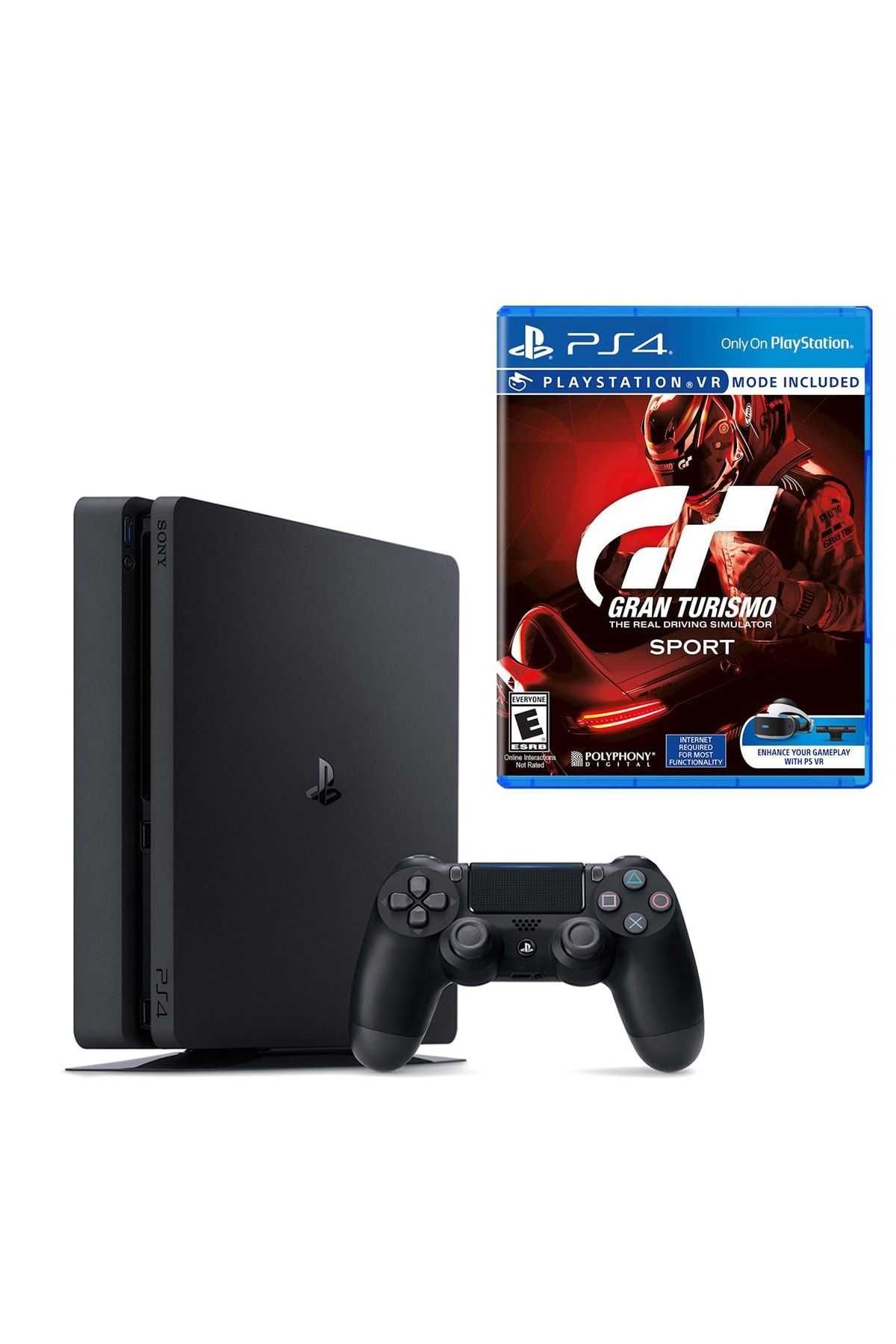 PlayStation 4 Slim + 2 джойстика + 3 игри