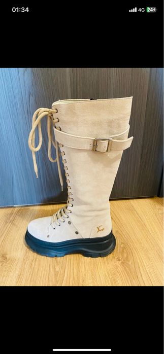 Cizme Noi Crem 38 Luca di Gioia