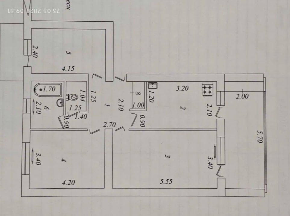 -Ц-1 квартира в Центре 3/3/4  . Экопарк. 77-серия.