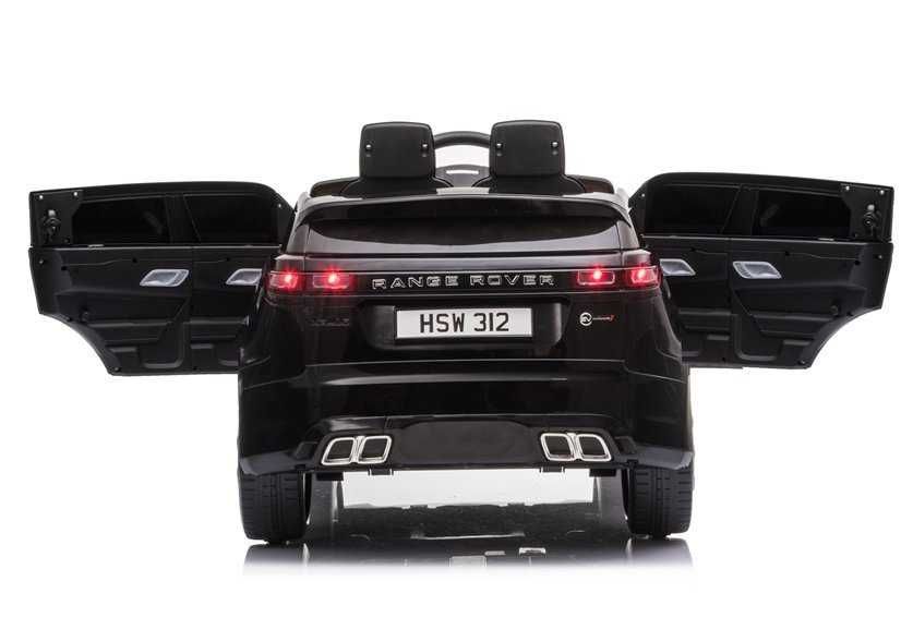 Mașinuță electrică Range Rover copii, 12V, 2x45W, piele eco, negru