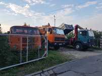 Отпушване на канали, почистване на септични ями, самосвал и кран