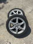 Anvelope marimea 235/45/R17 de iarna plus jante originale de audi