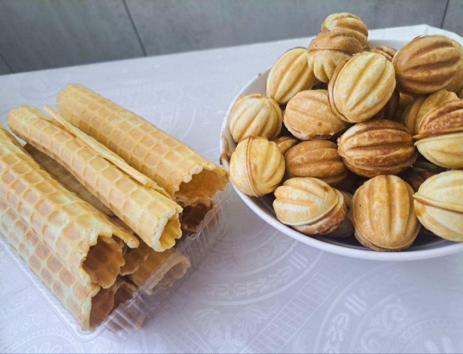 Хрустящие Вафли орехиии