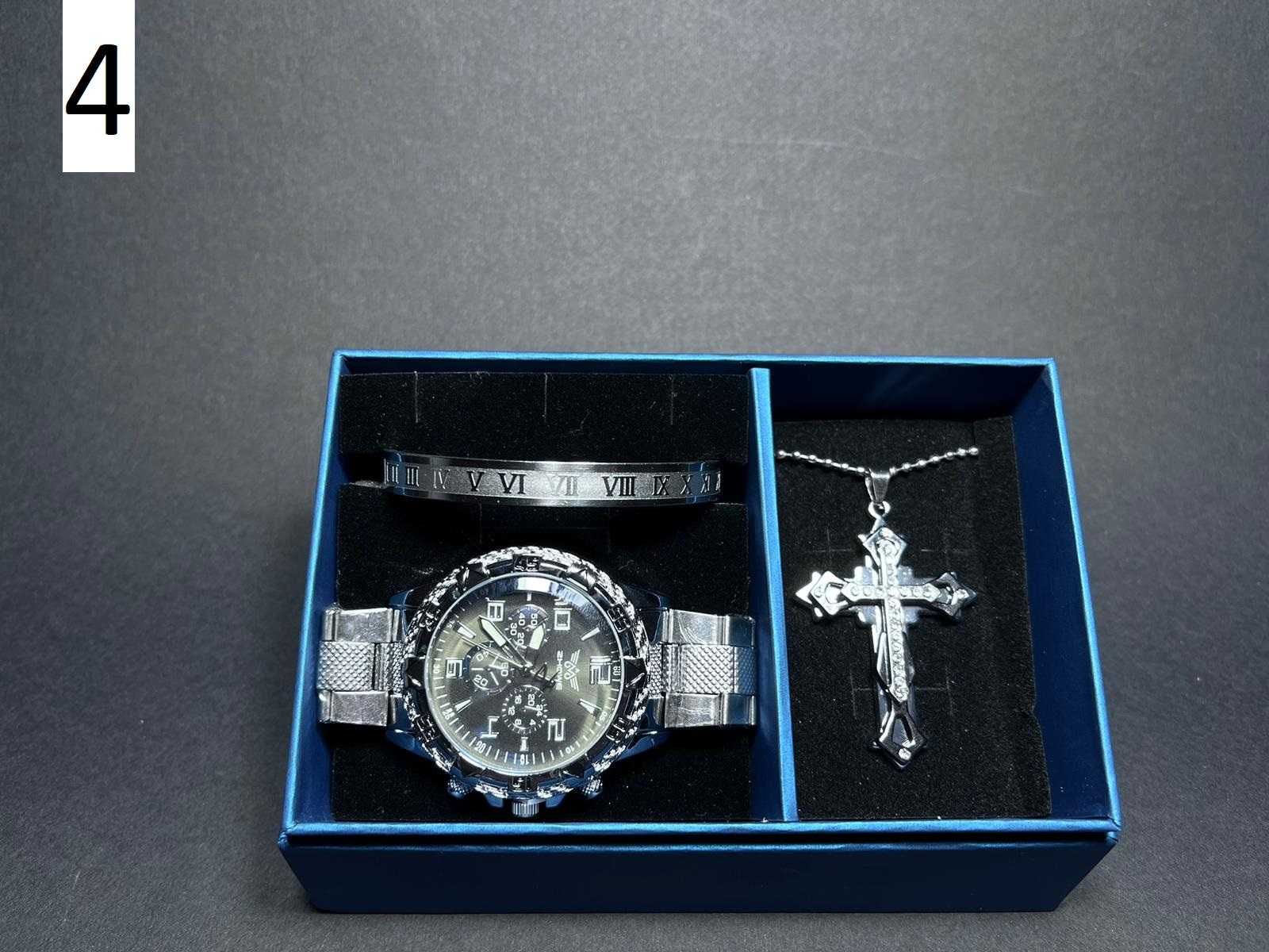 Мъжки Подарък За Свети Валентин - Комплект Часовник И Гривни