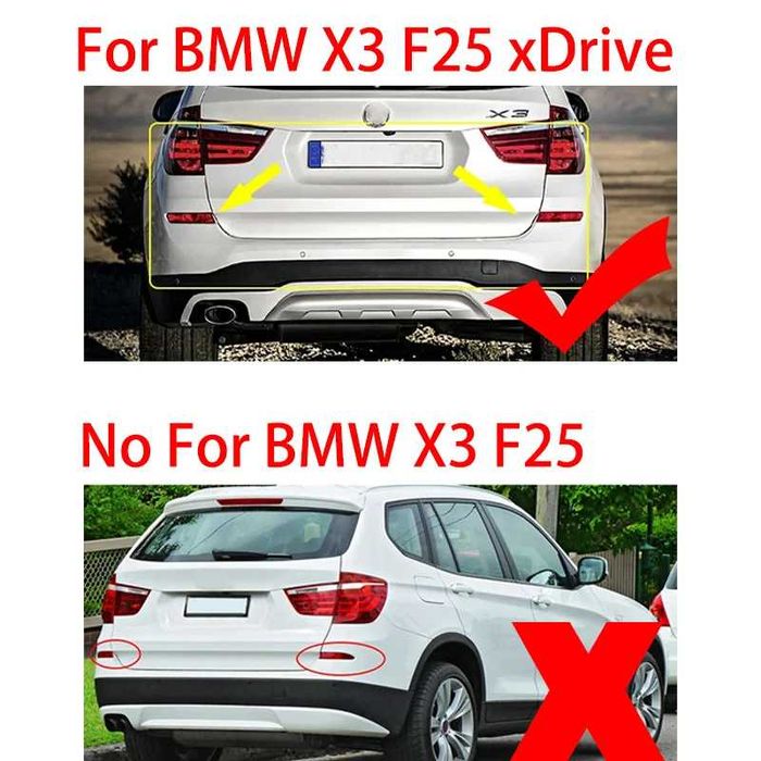 Заден рефлектор/светлина за BMW X3 F25 14-17 facelift , фейслифт.