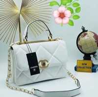Set geanta dama +portofel Chanel Jumbo,logo metalic,etichetă, saculet