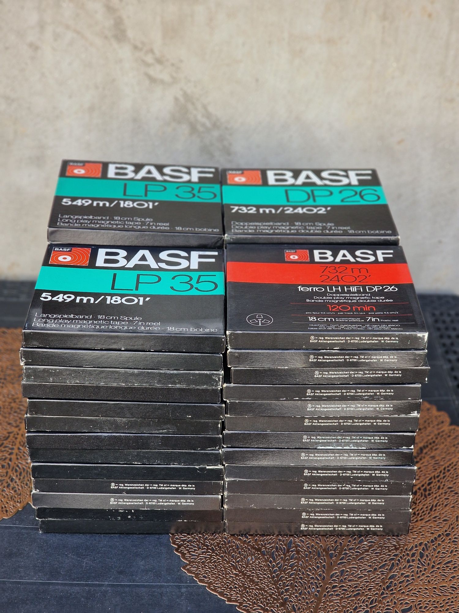 Role magnetofon BASF de plastic  18 cm