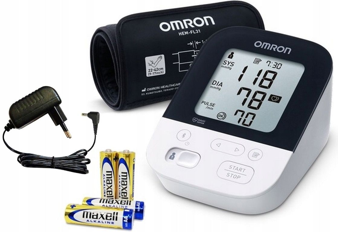 Тонометр Omron M4 Intelli IT с блоком питания, made in Vetnam.