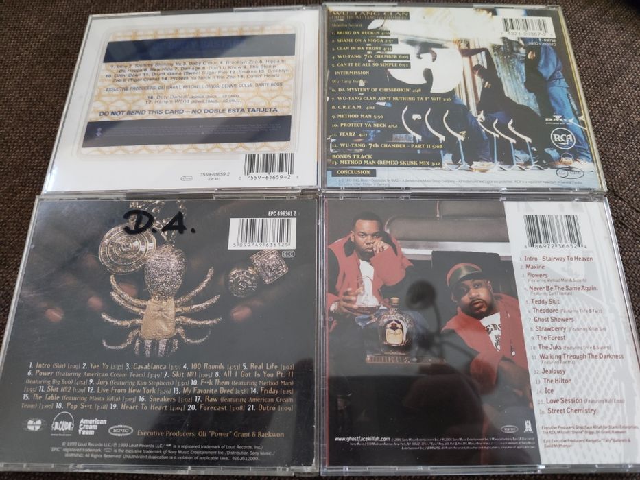 Cd hip-hop Wu-Tang Clan, Ol' Dirty Bastard, Raekwon, Ghostface Killah