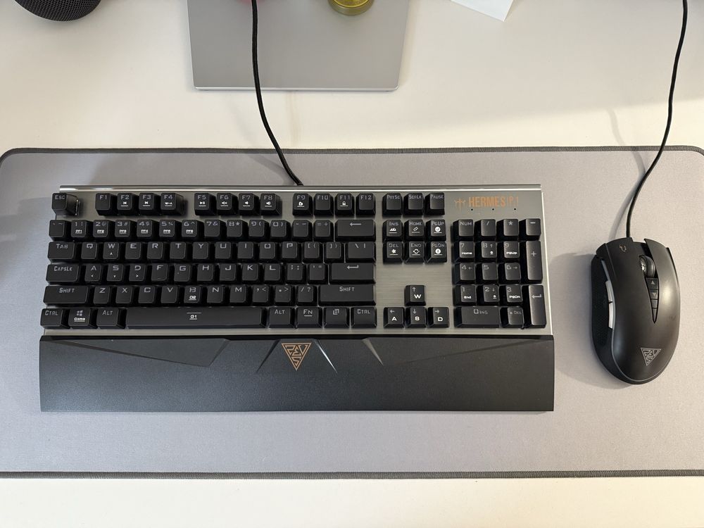 Kit Tastatura mecanica RGB Gamdias Hermes P1 + mouse Zeus P1