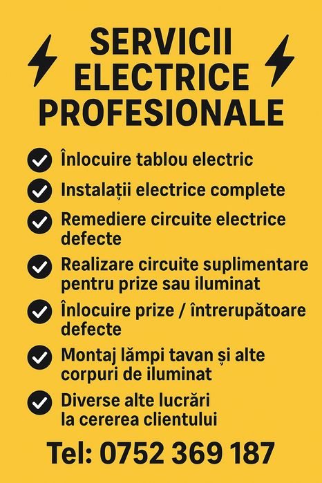 Electrician IAȘI 24/7