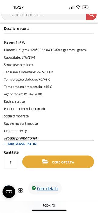 Vand vitrina ingrediente FIMAR, inox, 5 cuve (neincluse)