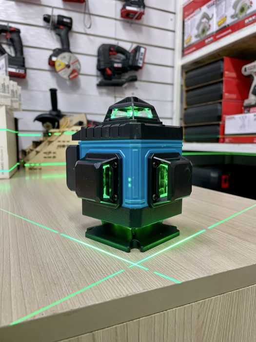 Лазерный уровень 16 лучей, 4Д, проекция на 360 градусов