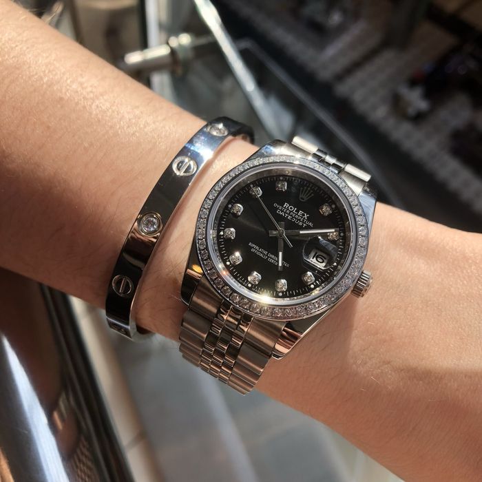 Rolex datejust black dial 36,mm