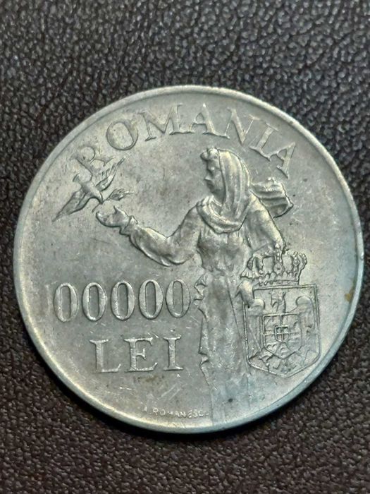 100000 lei 1946 argint & alte monede romanesti