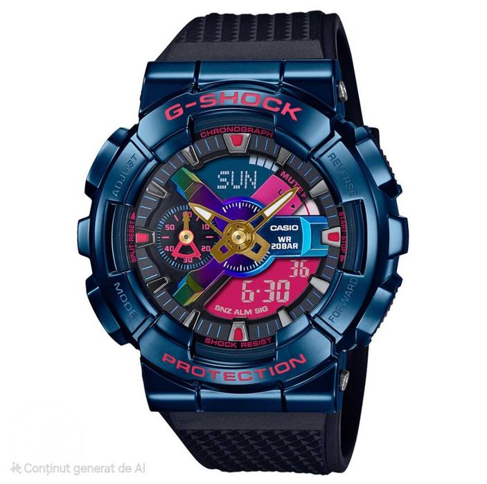 Ceas SPORT Casio g shock gm110 Metal ,NIGHTSCAPE,NOU,Garantie 2 ani