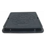 capac patrat de gradina negru sau verde
