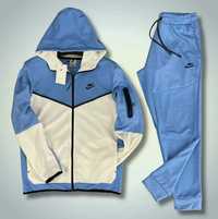 Trening Nike TECH Fleece Baby Blue / Bumbac 100% / Set complet