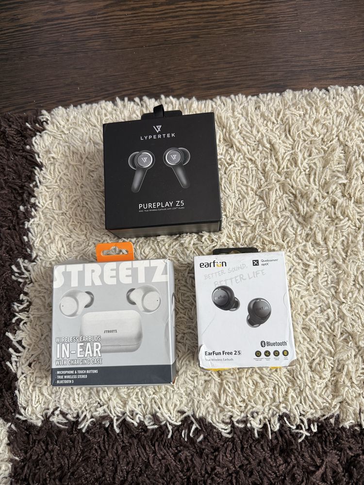 Casti wireless Lypertek Pureplay Z5/EarFun Free 2S/Streetz TWS-111