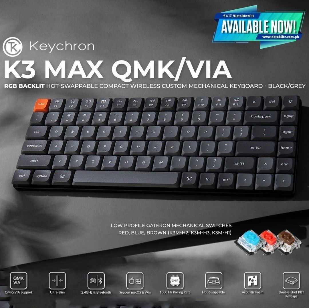 Keychron K3 MAX Под Заказ! Механическая Клавиатура Русская Раскладка
