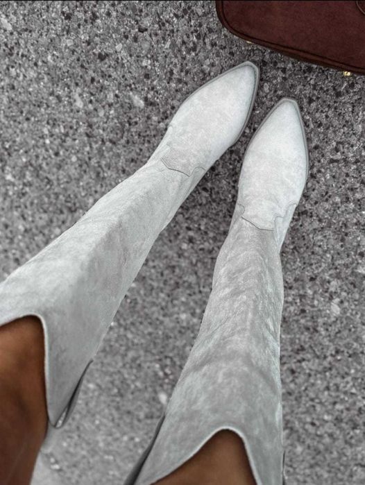 Cizme grii O la VOGA - Marimea 37