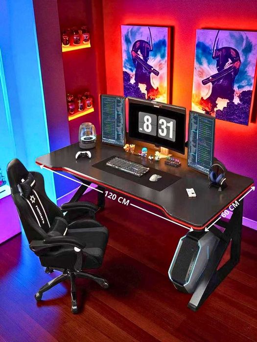 Компьютерный письменный стол из металла в стиле хай-тек, для школы