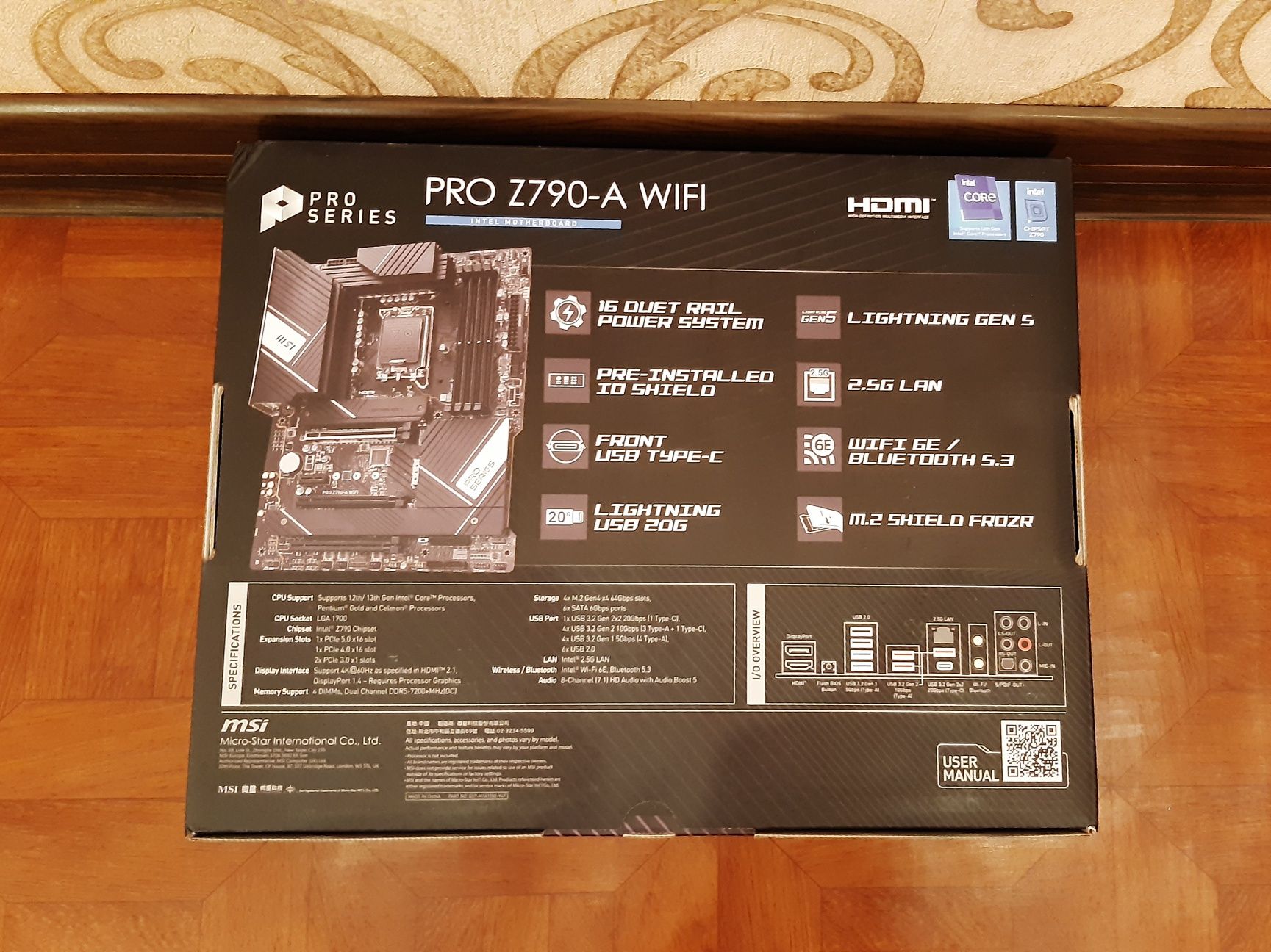 ЛУЧШАЯ ЦЕНА! Материнская плата MSI PRO Z790-A WiFi ProSeries DDR5