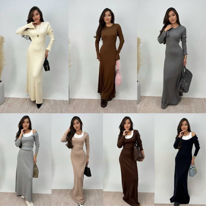 Платья длинные.