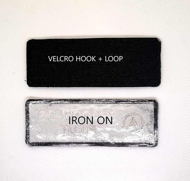 Patch name tag brodat – custom (nume / logo) – velcro/termic