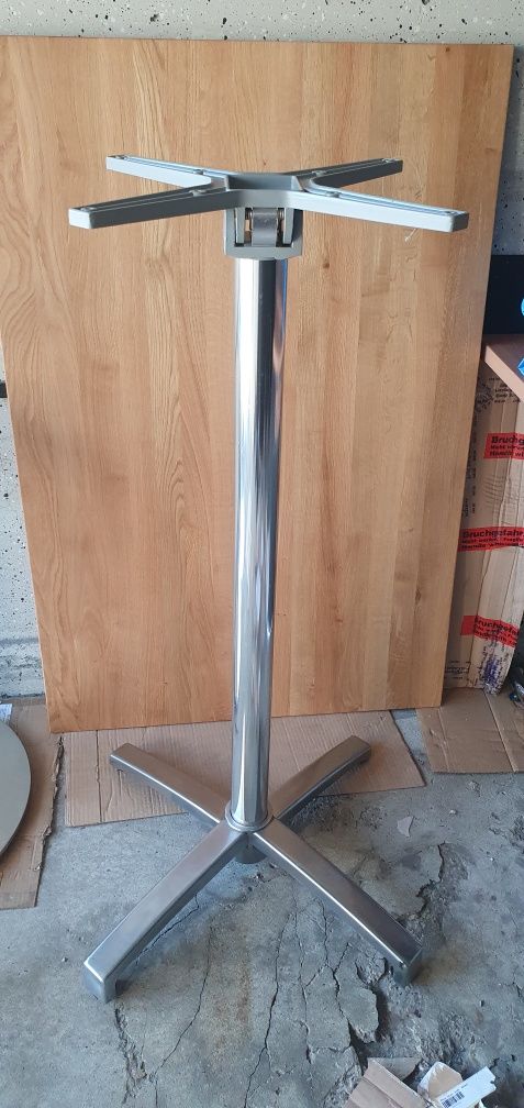 Picioare metalice înalte cu blat 60 cm