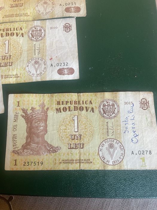 Bancnote moldovenești vechi