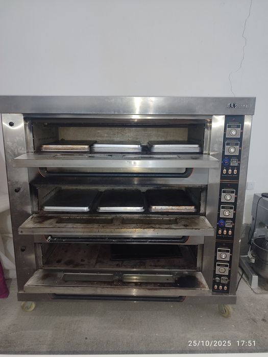 Konditerskiy pech, mishalka, glazurniy linya, shkalad qozon, anjomlar