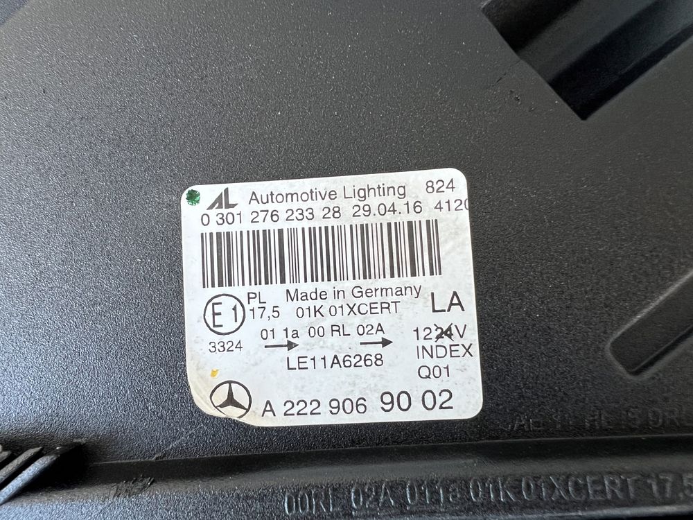 Far stanga Mercedes S Class W222 Full LED Orginal Europa