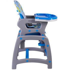 Scaun masa multifunctional - Albastru - NOU