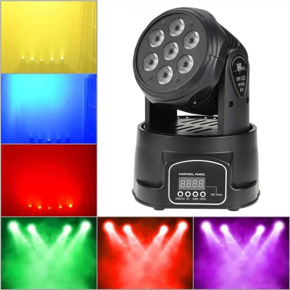 Luminii club dj restaurant Moving Head 7 LED Luminii Par LED Club RGB